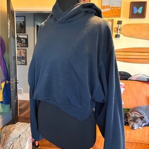 Blue Hooded Sweatshirt